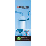 Brabantia sac poubelle 30l blanc à liens coulissants - rouleau de 20 Brabantia sac poubelle 30l blanc à liens coulissants - rouleau de 20