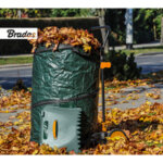 Bradas chariot ramasse - feuilles multibin, pliable, 160 litres