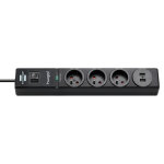 Brennenstuhl prolongateur multiprise hugo! brennenstuhl, parasurtenseur 19 500a, 3 prises courant, 2 ...