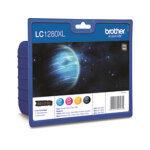 Brother lc1280xl cartouche d'encre originale grande capacit� - pack de 4 (noir, cyan, magenta, jaune) ...
