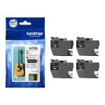 Brother lc421xlval cartouche d'encre originale grande capacit� - pack de 4 (noir, cyan, magenta, jaune) ...