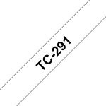 Brother rouleau de ruban adhsif lamin, tc - 291, noir sur blanc, 0, 9cm x 7, 7m