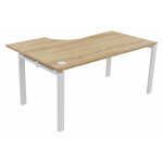 Bureau d'angle compact retour à droite e - link - l. 160 x p. 110 cm - plateau chêne nebraska - pieds ... Bureau d'angle compact retour à droite e - link - l. 160 x p. 110 cm - plateau chêne nebraska - pieds ...