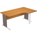 Bureau d'angle compact retour à droite pronto bois - l. 160 x p. 100 cm - plateau hêtre - pieds l cendre ... Bureau d'angle compact retour à droite pronto bois - l. 160 x p. 100 cm - plateau hêtre - pieds l cendre ...