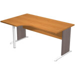 Bureau d'angle compact retour à gauche pronto bois - l. 160 x p. 100 cm - plateau hêtre - pieds l cendre ... Bureau d'angle compact retour à gauche pronto bois - l. 160 x p. 100 cm - plateau hêtre - pieds l cendre ...