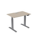 Bureau assis - debout activ'o - réglage électrique en hauteur - l. 120 x p. 80 cm - plateau argile avec ... Bureau assis - debout activ'o - réglage électrique en hauteur - l. 120 x p. 80 cm - plateau argile avec ...