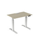 Bureau assis - debout activ'o - rglage lectrique en hauteur - l. 120 x p. 80 cm - plateau chne avec ...