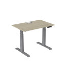 Bureau assis - debout activ'o - rglage lectrique en hauteur - l. 120 x p. 80 cm - plateau chne avec ...