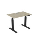 Bureau assis - debout activ'o - réglage électrique en hauteur - l. 120 x p. 80 cm - plateau chêne avec ... Bureau assis - debout activ'o - réglage électrique en hauteur - l. 120 x p. 80 cm - plateau chêne avec ...