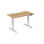 Bureau assis - debout activ'o - r�glage �lectrique en hauteur - l. 140 x p. 80 cm - plateau ch�ne nebraska ...