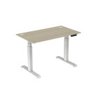 Bureau assis - debout activ'o - r�glage �lectrique en hauteur - l. 140 x p. 80 cm - plateau ch�ne avec ...
