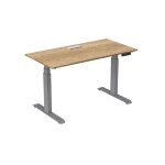 Bureau assis - debout activ'o - rglage lectrique en hauteur - l. 160 x p. 80 cm - plateau chne nebraska ...