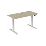 Bureau assis - debout activ'o - rglage lectrique en hauteur - l. 160 x p. 80 cm - plateau chne avec ...