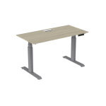 Bureau assis - debout activ'o - rglage lectrique en hauteur - l. 160 x p. 80 cm - plateau chne avec ...