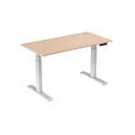 Bureau assis - debout activ'o - r�glage �lectrique en hauteur - l. 160 x p. 80 cm - plateau h�tre avec ...