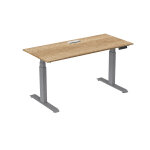 Bureau assis - debout activ'o - r�glage �lectrique en hauteur - l. 180 x p. 80 cm - plateau ch�ne nebraska ...