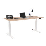 Bureau assis - debout activ'o - r�glage �lectrique en hauteur - l. 180 x p. 80 cm - plateau ch�ne avec ...