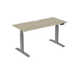Bureau assis - debout activ'o - r�glage �lectrique en hauteur - l. 180 x p. 80 cm - plateau ch�ne avec ...