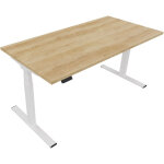Bureau assis - debout eminence 2 - r�glage �lectrique en hauteur - l. 180 x p. 80 cm - plateau ch�ne ...