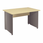 Bureau droit activity - l. 120 x p. 80 cm - plateau h�tre - pieds pleins anthracite