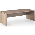Bureau droit direction flore - l. 180 x p. 90 cm - plateau noyer - pieds panneaux