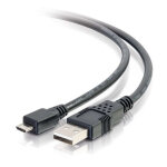 C2g 2 m c�ble usb 2. 0 a vers micro - b m�le vers m�le - noir, 2 m, usb a, micro - usb b, usb 2. 0, 0, ...