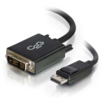 C2g cble adaptateur displayport mle vers dvi - d mle  liaison simple de 2 m - noir, 2 m, displayport, ...