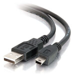 C2g c�ble usb 2. 0 a vers mini - b de 1 m, 1 m, usb a, mini - usb b, usb 2. 0, m�le / m�le, noir cg81580 ...