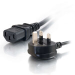 C2g cordon d'alimentation ru awg 16 (iec320c13 � bs 1363) de 2 m, 2 m, bs 1363, coupleur c13 cg88513