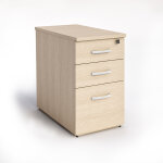 Caisson hauteur bureau eminence - l. 44 x p. 80 x h. 72, 5 cm - 3 tiroirs - ch�ne