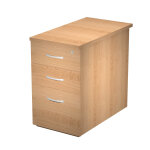 Caisson hauteur bureau eminence - l. 44 x p. 80 x h. 72, 5 cm - 3 tiroirs - htre