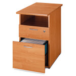 Caisson hauteur bureau pronto - l. 43 x p. 60 x h. 72 cm - aulne