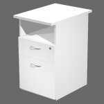 Caisson hauteur bureau pronto - l. 43 x p. 60 x h. 72 cm - blanc