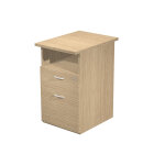 Caisson hauteur bureau pronto - l. 43 x p. 60 x h. 72 cm - chne