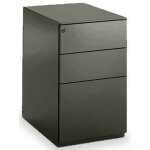 Caisson m�tal hauteur bureau universal 3 tiroirs - p. 60 cm - noir