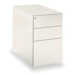 Caisson m�tal hauteur bureau universal 3 tiroirs - profondeur 80 cm - blanc