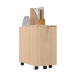 Caisson mobile 1 tiroir l. 32 x p. 55 x h. 60 cm - ch�ne