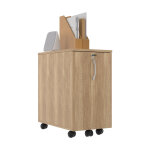 Caisson mobile 1 tiroir l. 32 x p. 55 x h. 60 cm - ch�ne nebraska