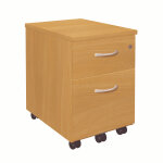 Caisson mobile 2 tiroirs l. 42 x p. 58 x h. 60 cm - htre