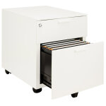 Caisson mobile casting - 2 tiroirs - blanc