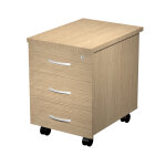 Caisson mobile eminence - l. 44 x p. 60 x h. 60 cm - 3 tiroirs - ch�ne