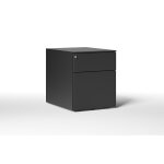 Caisson mobile métal pro design - 2 tiroirs - noir Caisson mobile métal pro design - 2 tiroirs - noir
