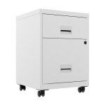 Caisson mobile pratic - 2 tiroirs - blanc