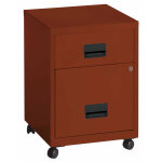 Caisson mobile pratic - 2 tiroirs - terracotta Caisson mobile pratic - 2 tiroirs - terracotta