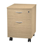 Caisson mobile pronto - l. 43 x p. 42 x h. 60 cm - 2 tiroirs - chne