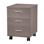 Caisson mobile pronto - l. 43 x p. 42 x h. 60 cm - 3 tiroirs - cendre Caisson mobile pronto - l. 43 x p. 42 x h. 60 cm - 3 tiroirs - cendre