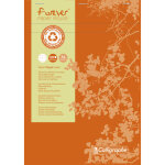 Calligraphe bloc notes agraf� forever a4 21 x 29, 7 cm - 70g - papier recycl� & certifi� - petits carreaux ...
