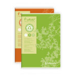 Calligraphe cahier piqu forever a4 21 x 29, 7 cm - 70g - papier recycl & certifi - grands carreaux ...