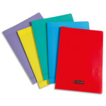 Calligraphe cahier piqre 21x29, 7cm 48 pages seys ligne 8000 en polypropylne. coloris assortis