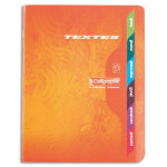 Calligraphe cahier de texte piqre 70g 17x22 120 pages grands carreaux seys calligraphe 7000